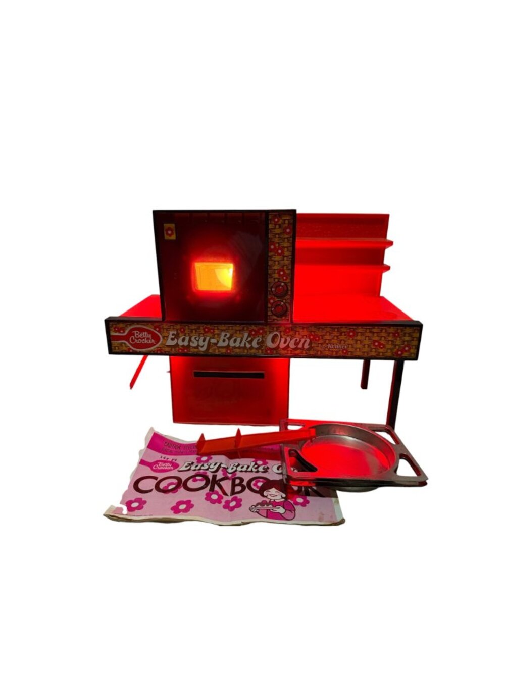 Vtg1977 Betty Crocker Easy-Bake Oven With Original Box Cookbook Pans Works - Picture 2 of 12